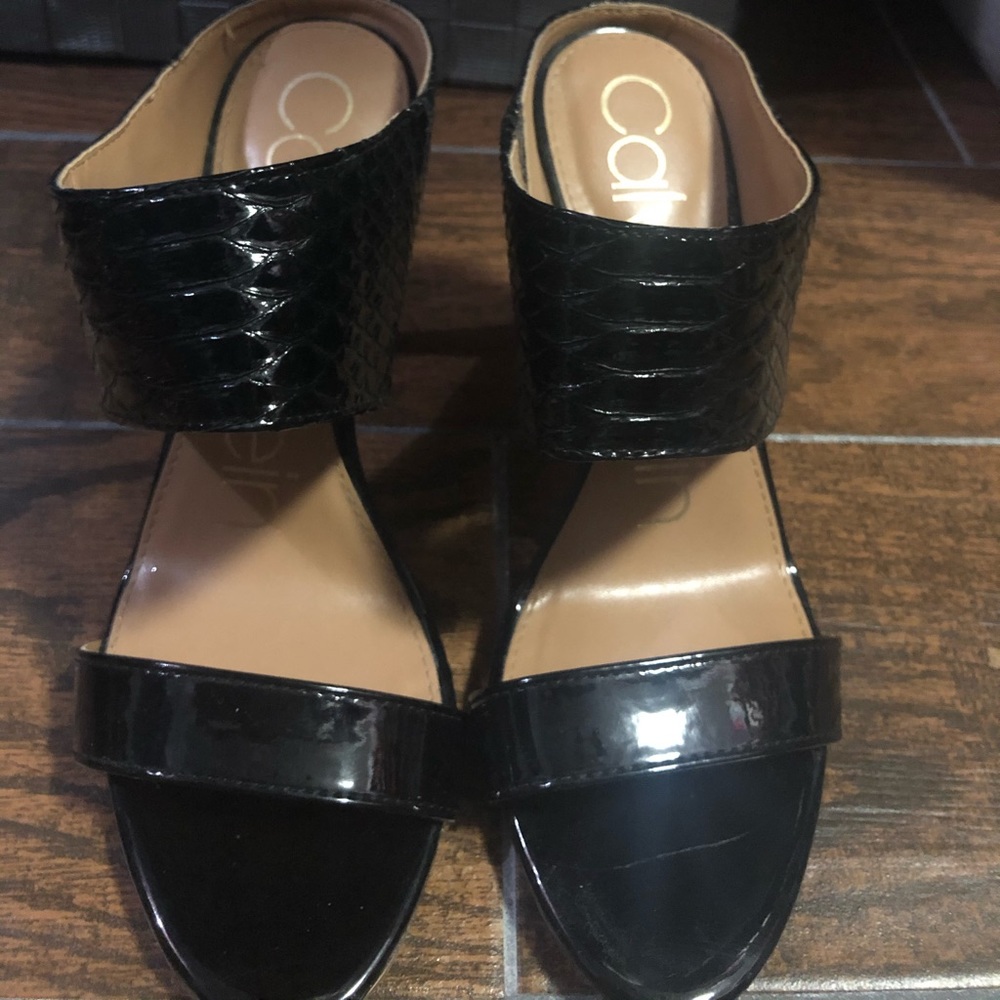 Black Calvin Klein High Heel Sandals